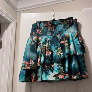 INC smocked tired skirt, beautiful colors